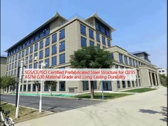 Estructura de acero prefabricada certificada SGS/CE/ISO para el grado de material Q235 ASTM G30 y durabilidad de larga duración